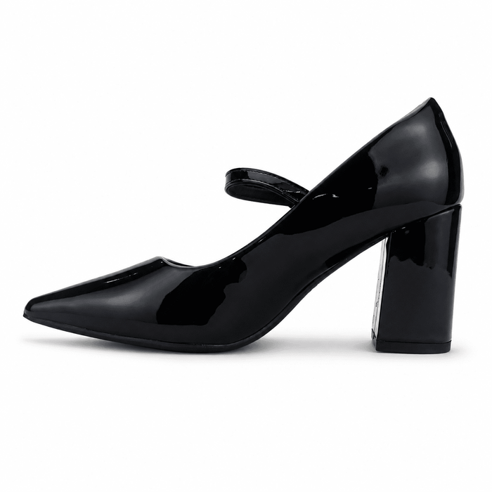 Zapato Negro Mujer Casual Chalada Baldi Tacones Altos Chalada