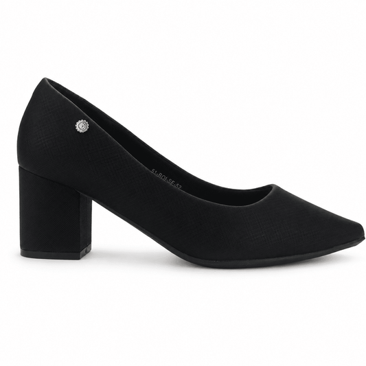 Zapato Negro Mujer Casual Chalada Bolse Tacones Altos Chalada