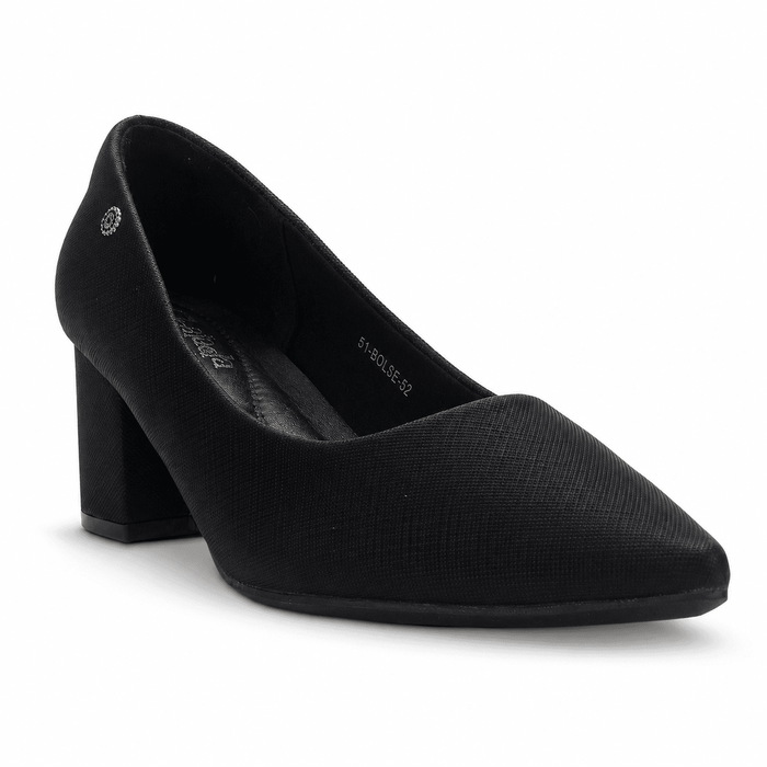 Zapato Negro Mujer Casual Chalada Bolse Tacones Altos Chalada