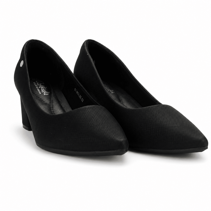 Zapato Negro Mujer Casual Chalada Bolse Tacones Altos Chalada