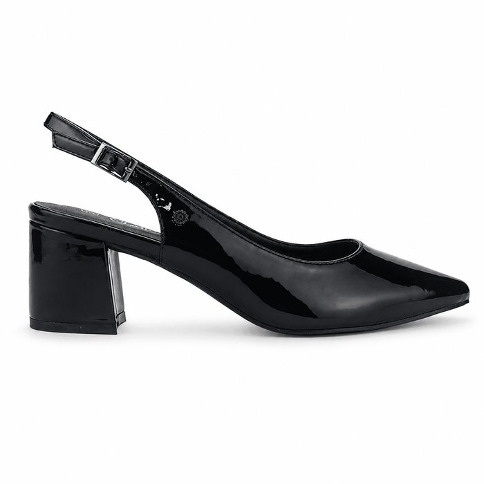 Zapato Negro Mujer Casual Chalada Faiza Tacones Altos Chalada