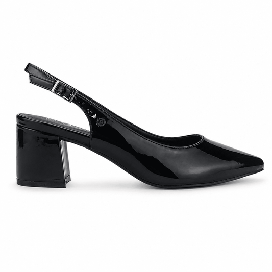Zapato Negro Mujer Casual Chalada Faiza Tacones Altos Chalada