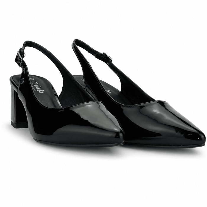 Zapato Negro Mujer Casual Chalada Faiza Tacones Altos Chalada