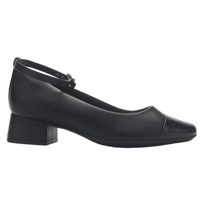 Zapato Negro Mujer Comfortflex 2595403 Casual Tacones Bajos Comfortflex