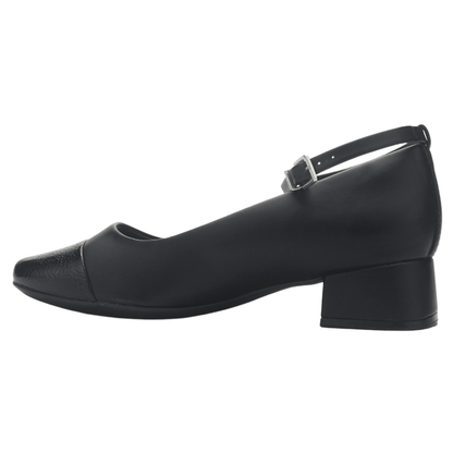 Zapato Negro Mujer Comfortflex 2595403 Casual Tacones Bajos Comfortflex