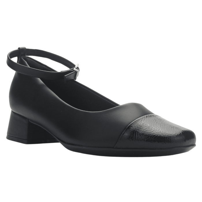 Zapato Negro Mujer Comfortflex 2595403 Casual Tacones Bajos Comfortflex