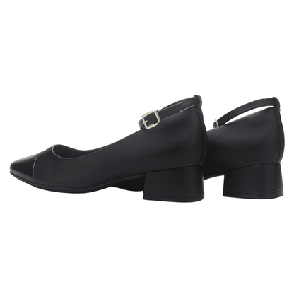 Zapato Negro Mujer Comfortflex 2595403 Casual Tacones Bajos Comfortflex