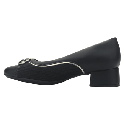 Zapato Negro Mujer Comfortflex 2595404 Casual Tacones Bajos Comfortflex