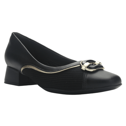 Zapato Negro Mujer Comfortflex 2595404 Casual Tacones Bajos Comfortflex