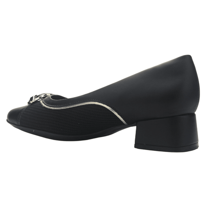 Zapato Negro Mujer Comfortflex 2595404 Casual Tacones Bajos Comfortflex