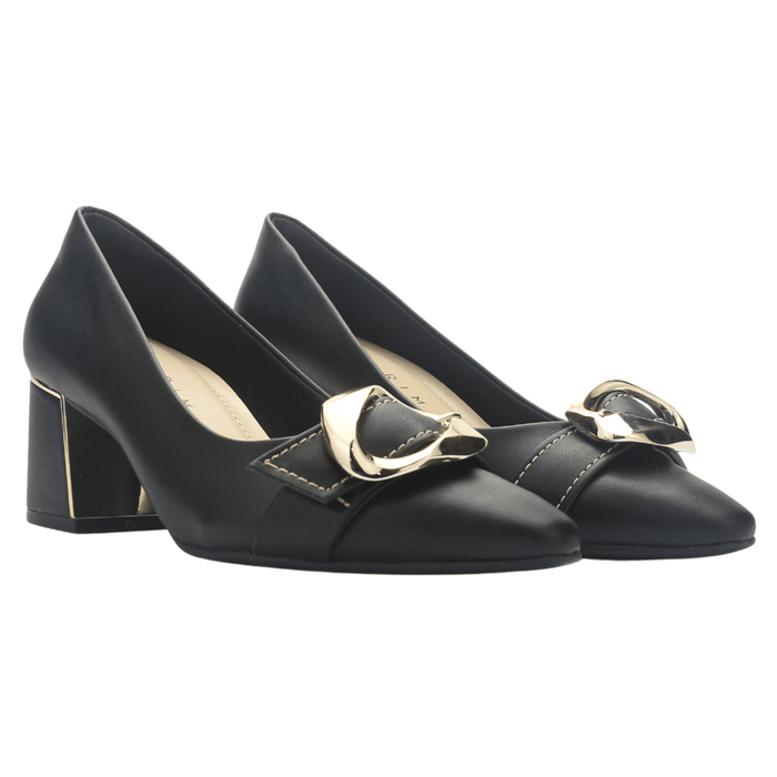 Zapato Negro Mujer Ramarim 2551203 Casual Tacones Bajos Ramarim