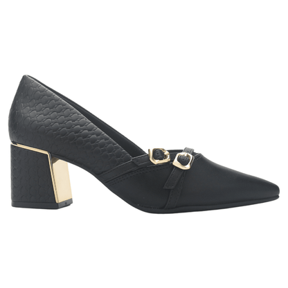 Zapato Negro Mujer Ramarim 2551204 Casual Tacones Bajos Ramarim