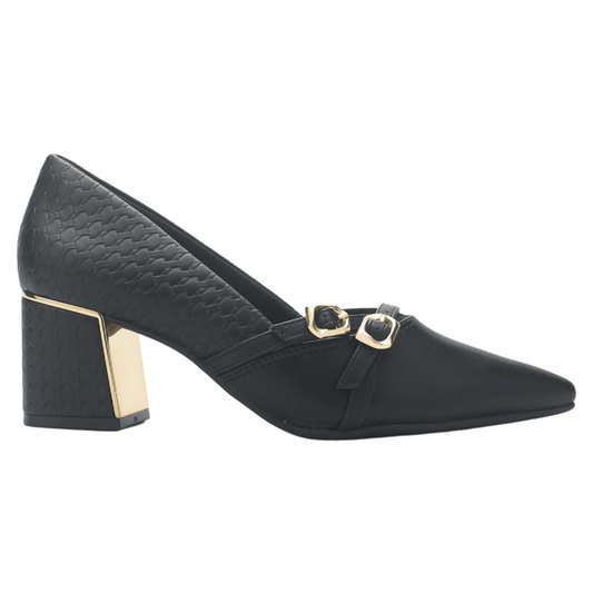 Zapato Negro Mujer Ramarim 2551204 Casual Tacones Bajos Ramarim