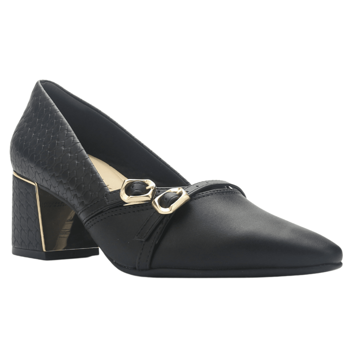 Zapato Negro Mujer Ramarim 2551204 Casual Tacones Bajos Ramarim
