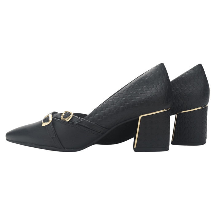 Zapato Negro Mujer Ramarim 2551204 Casual Tacones Bajos Ramarim