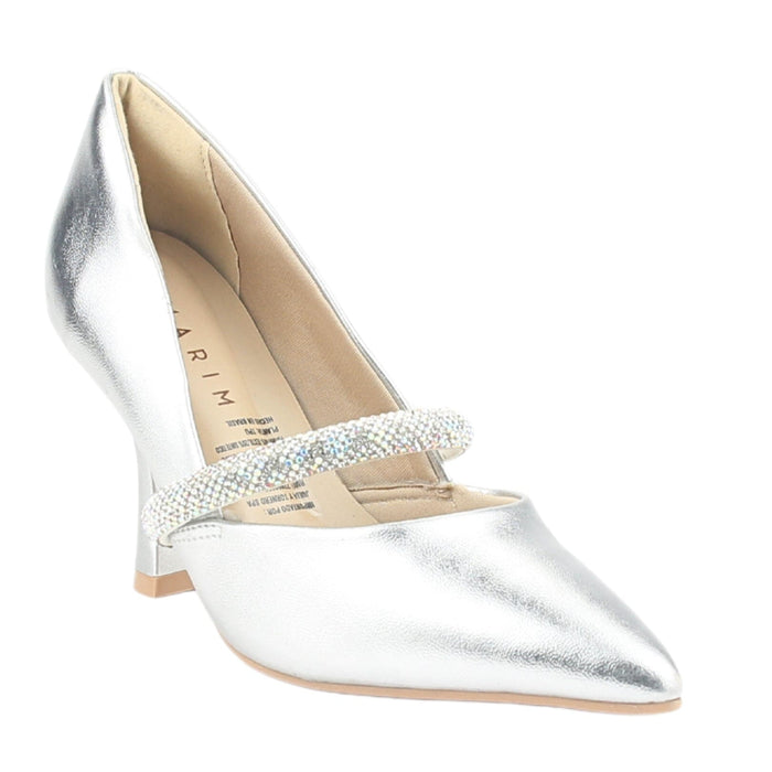 Zapato Ramarim Mujer 2418103 Plateado Casual Tacones Altos Ramarim