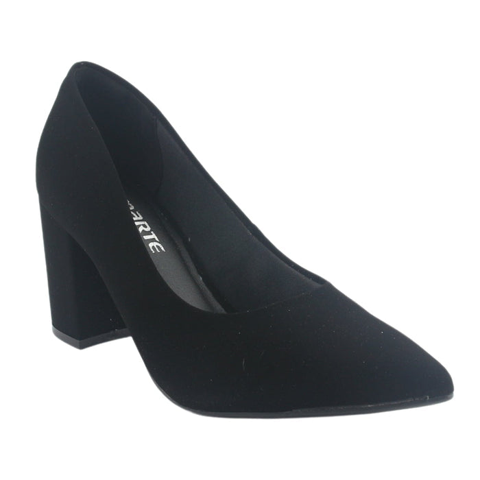 Zapato Via Marte Mujer 028-008-01 Negro Casual Tacones Altos Via Marte