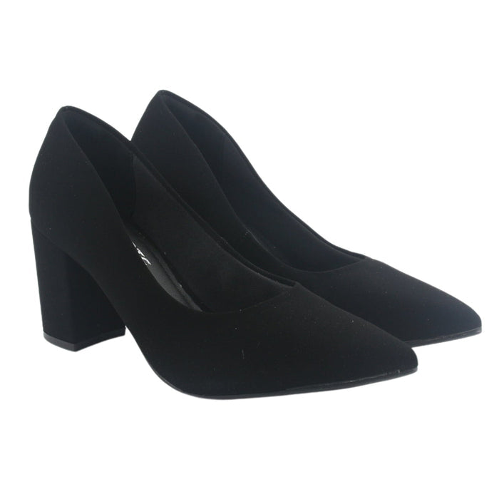 Zapato Via Marte Mujer 028-008-01 Negro Casual Tacones Altos Via Marte