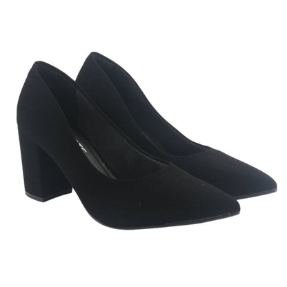Zapato Via Marte Mujer 028-008-01 Negro Casual Tacones Altos Via Marte