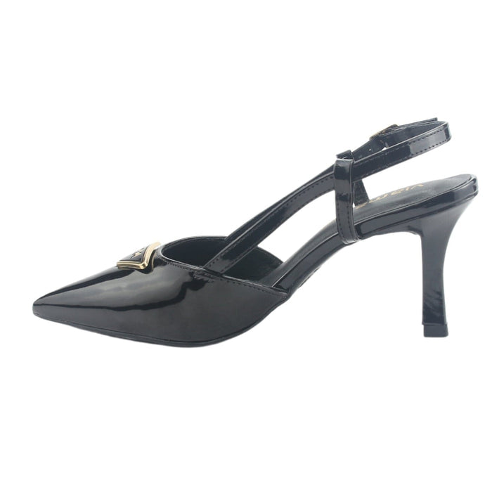 Zapato Via Marte Mujer 029-002-01 Negro Casual Tacones Altos Via Marte