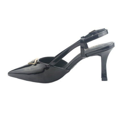 Zapato Via Marte Mujer 029-002-01 Negro Casual Tacones Altos Via Marte