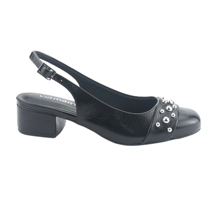 Zapato Via Marte Mujer 070-008-01 Negro Casual Tacones Bajos Via Marte