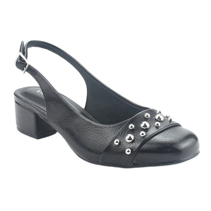 Zapato Via Marte Mujer 070-008-01 Negro Casual Tacones Bajos Via Marte