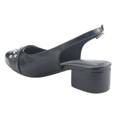 Zapato Via Marte Mujer 070-008-01 Negro Casual Tacones Bajos Via Marte