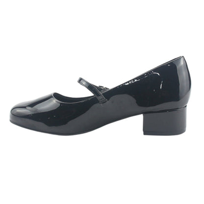 Zapato Via Marte Mujer 070-012-01 Negro Casual Tacones Bajos Via Marte