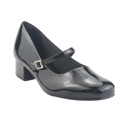 Zapato Via Marte Mujer 070-012-01 Negro Casual Tacones Bajos Via Marte