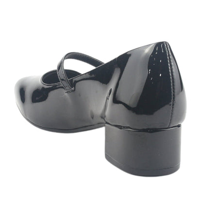 Zapato Via Marte Mujer 070-012-01 Negro Casual Tacones Bajos Via Marte