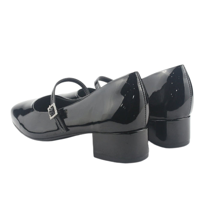 Zapato Via Marte Mujer 070-012-01 Negro Casual Tacones Bajos Via Marte
