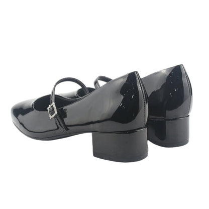 Zapato Via Marte Mujer 070-012-01 Negro Casual Tacones Bajos Via Marte