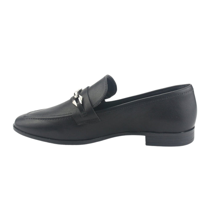Zapato Via Marte Mujer 075-007-01 Negro Casual Mocasines Planos Via Marte