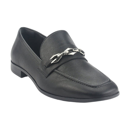 Zapato Via Marte Mujer 075-007-01 Negro Casual Mocasines Planos Via Marte