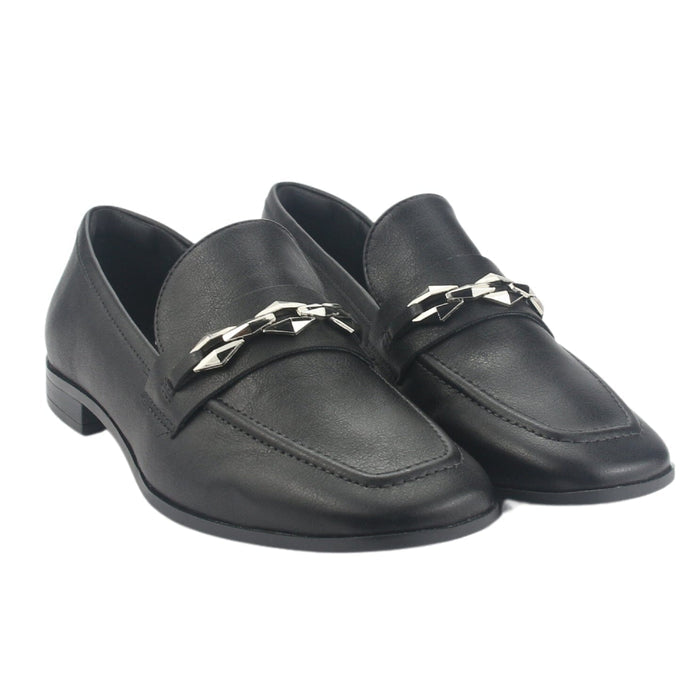 Zapato Via Marte Mujer 075-007-01 Negro Casual Mocasines Planos Via Marte