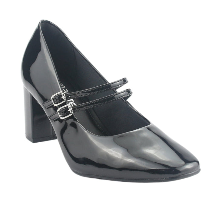 Zapato Via Marte Mujer 153-001-01 Negro Casual Tacones Altos Via Marte