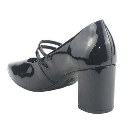 Zapato Via Marte Mujer 153-001-01 Negro Casual Tacones Altos Via Marte