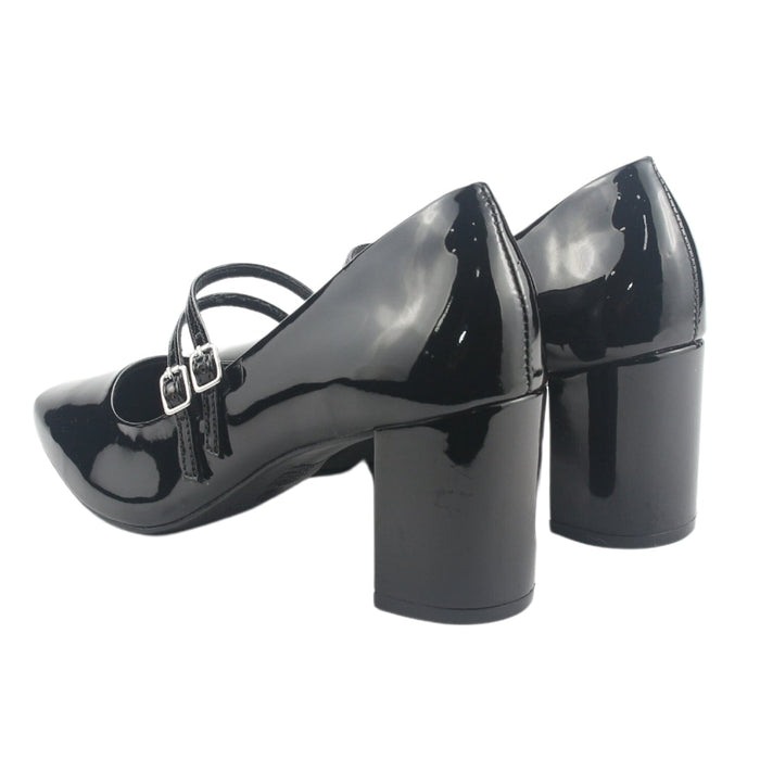 Zapato Via Marte Mujer 153-001-01 Negro Casual Tacones Altos Via Marte