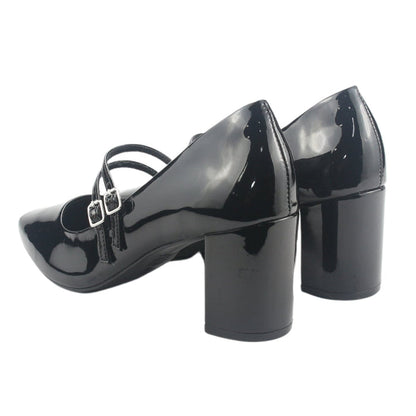 Zapato Via Marte Mujer 153-001-01 Negro Casual Tacones Altos Via Marte