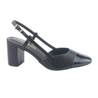 Zapato Via Marte Mujer 153-006-01 Negro Casual Tacones Altos Via Marte