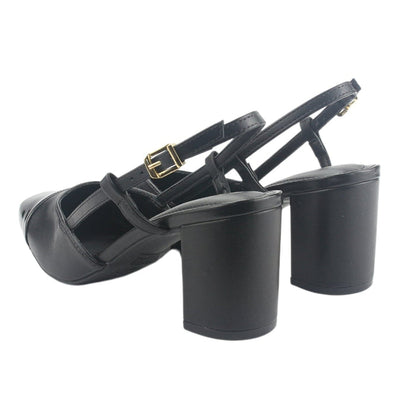 Zapato Via Marte Mujer 153-006-01 Negro Casual Tacones Altos Via Marte