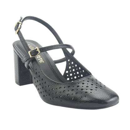Zapato Via Marte Mujer 153-007-01 Negro Casual Tacones Altos Via Marte