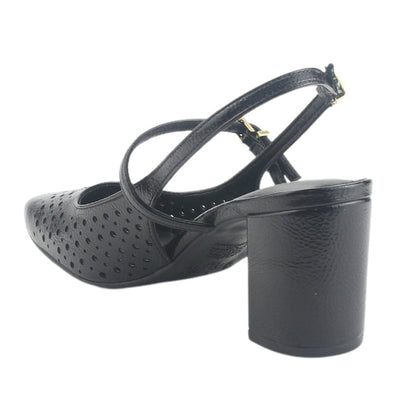 Zapato Via Marte Mujer 153-007-01 Negro Casual Tacones Altos Via Marte