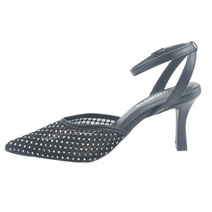 Zapato Via Marte Mujer 185-001-01 Negro Casual Tacones Altos Via Marte