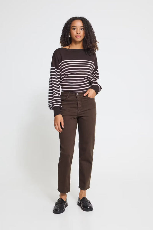 Ziggy Straight Leg Jeans (Coffee Bean)