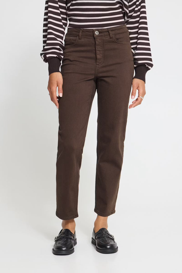 Ziggy Straight Leg Jeans (Coffee Bean)